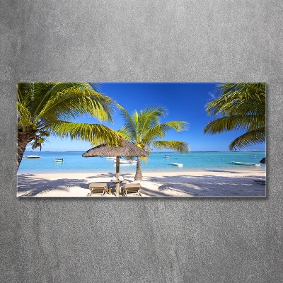 Üvegfotó Beach mauritius
