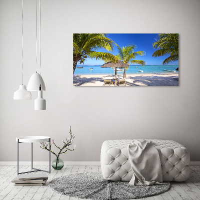 Üvegfotó Beach mauritius