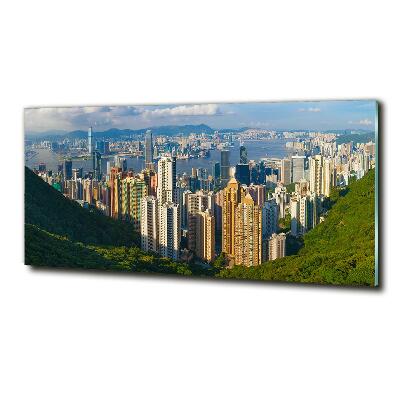 Üvegkép falra Hong kong panoráma