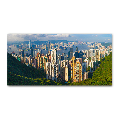 Üvegkép falra Hong kong panoráma