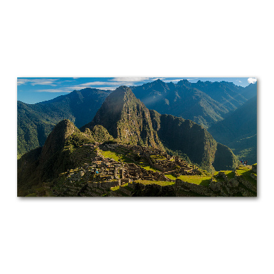 Üvegfotó A romok machu picchu