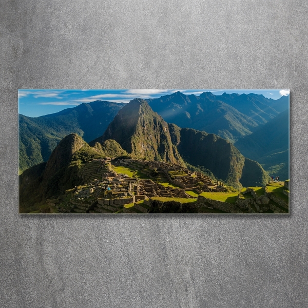 Üvegfotó A romok machu picchu