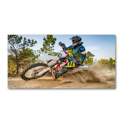 Üvegkép falra Motocross