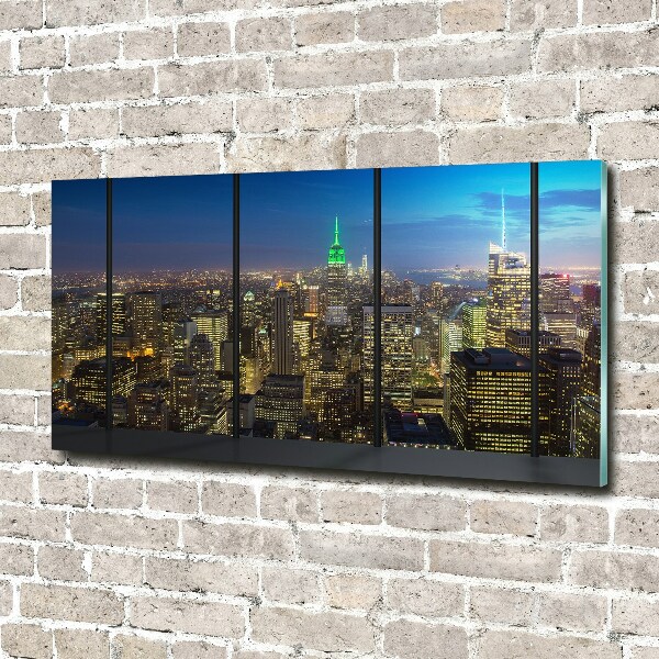 Üvegkép falra New york éjjel