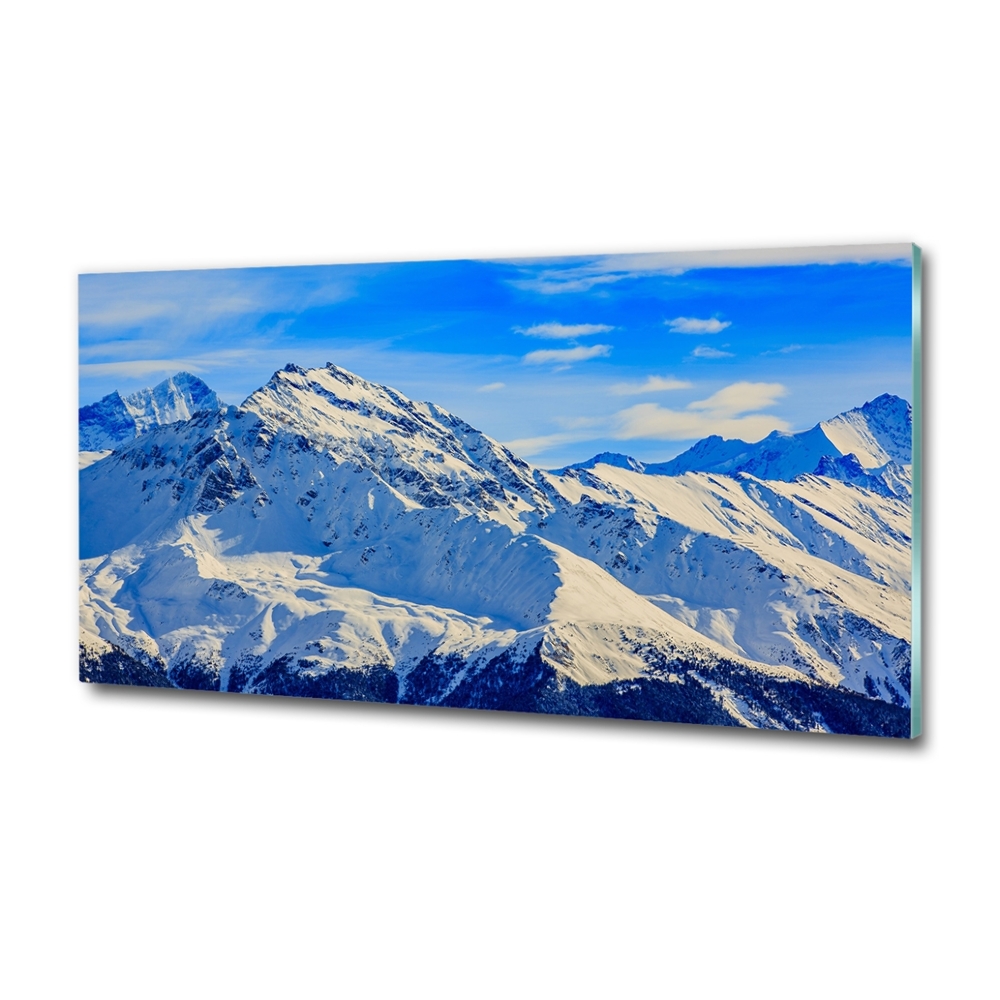 Üvegfotó Alpok télen