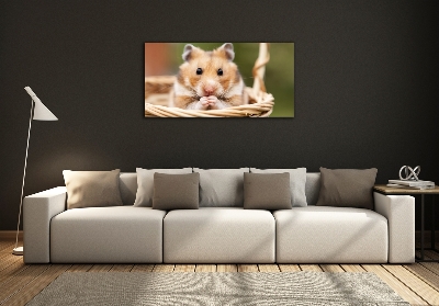 Üvegkép Hamster a kosárban