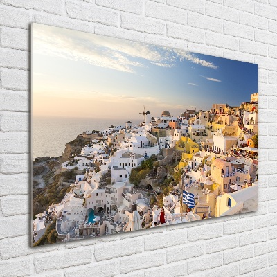 Üvegkép falra Santorini görögország