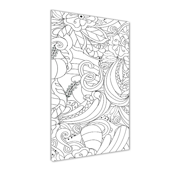 Egyedi üvegkép Háttér zentangle