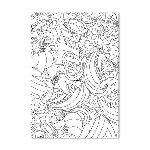 Egyedi üvegkép Háttér zentangle