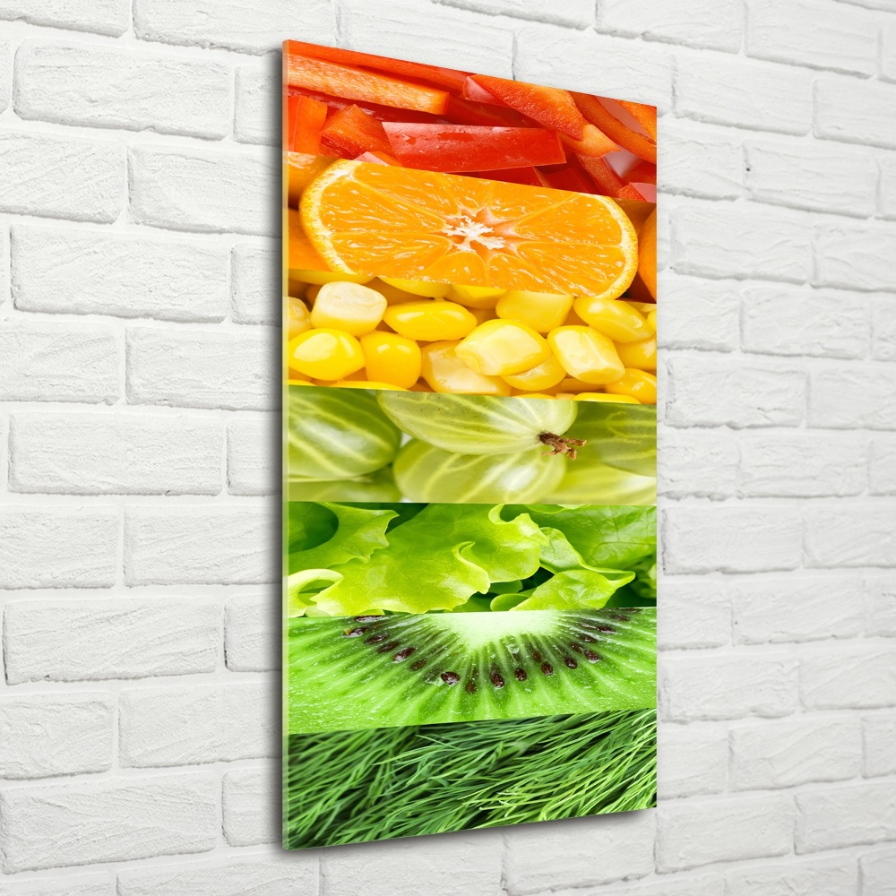 Photo kép üveg Gyümölcsök és zöldségek