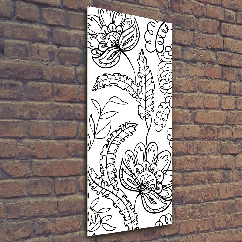 Photo kép üveg Háttér zentangle