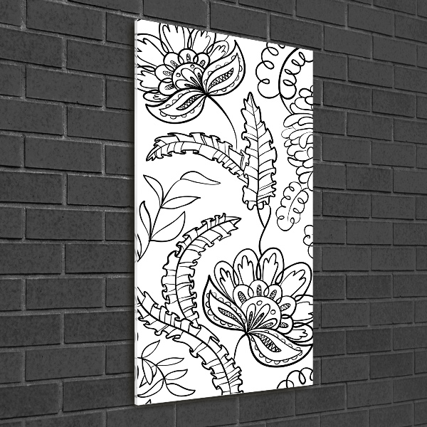 Photo kép üveg Háttér zentangle