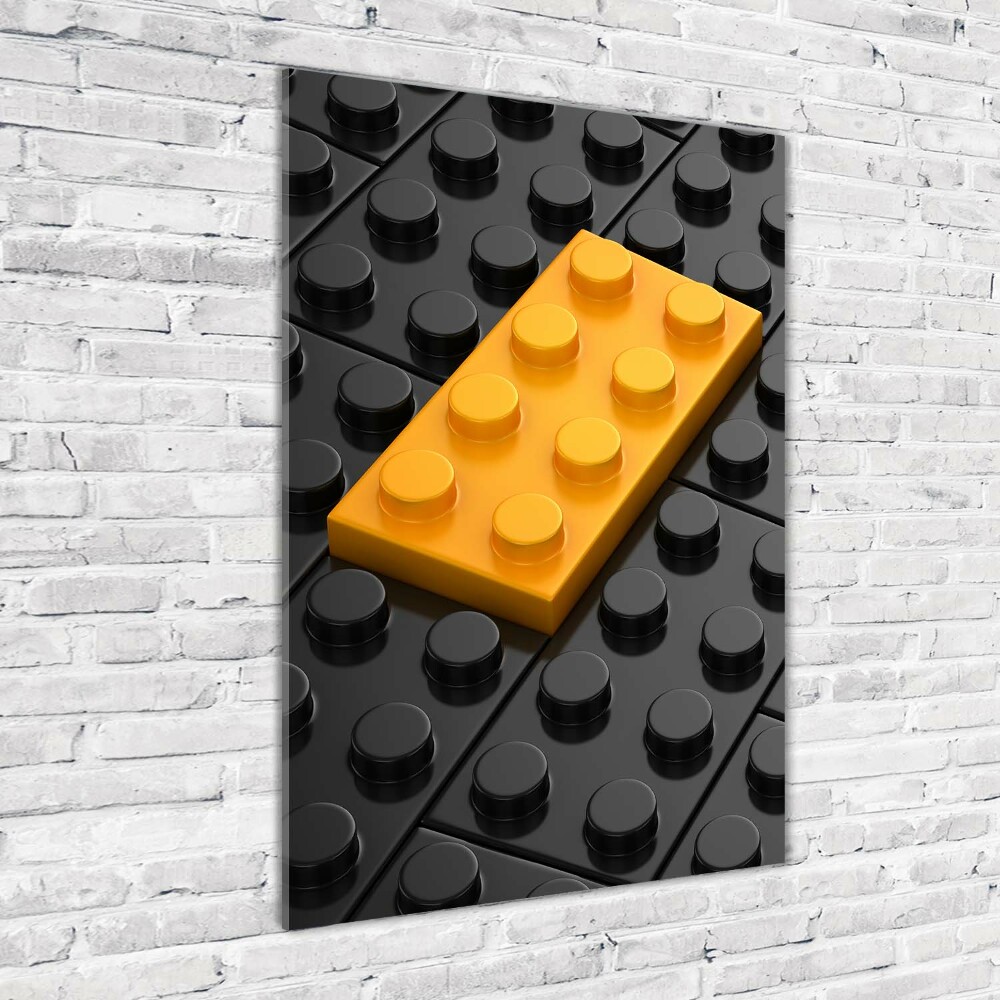 Egyedi üvegkép Lego téglák