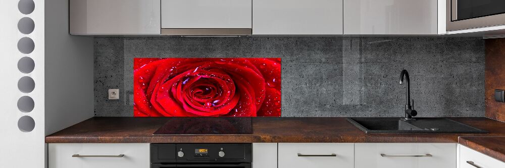 Konyhai falburkoló panel Rózsa virág
