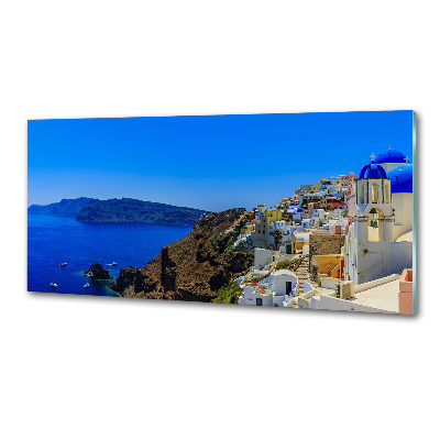 Konyhai dekorpanel Santorini görögország