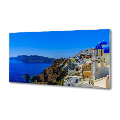 Konyhai dekorpanel Santorini görögország