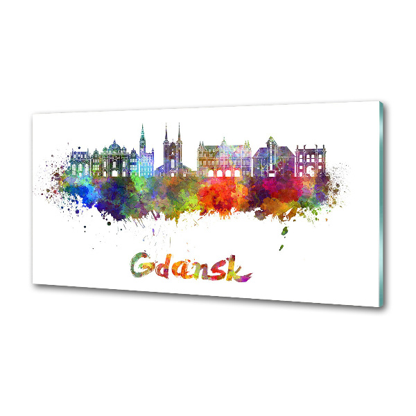 Konyhai falvédő Színes gdańsk