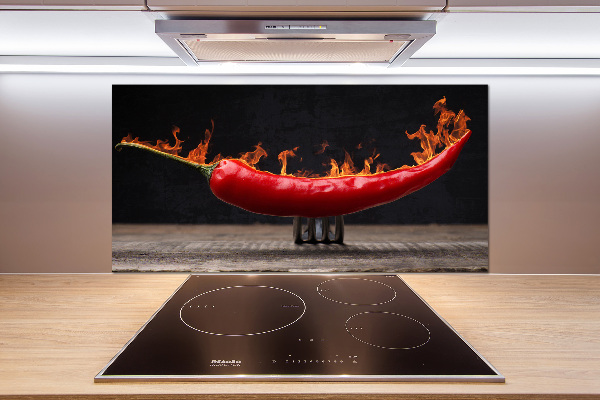 Konyhai hátfalpanel Csili paprika