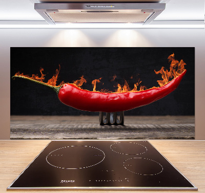 Konyhai hátfalpanel Csili paprika