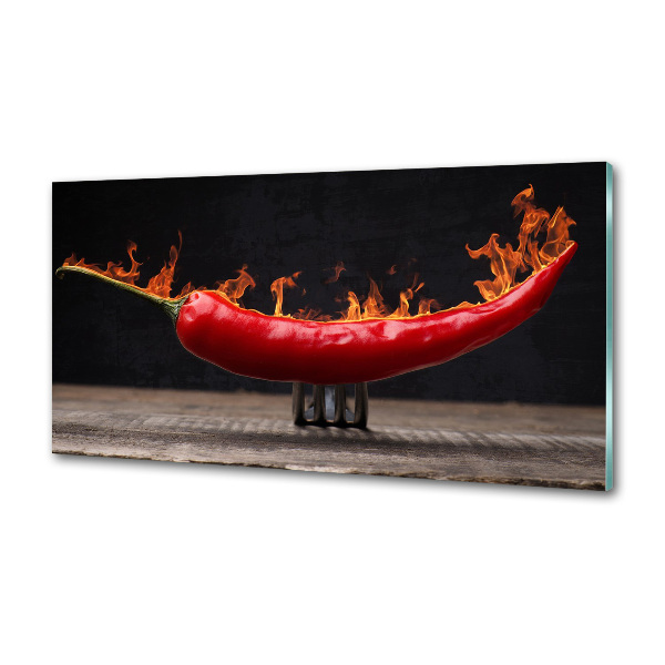 Konyhai hátfalpanel Csili paprika