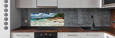 Konyhai dekorpanel Strand seychelles