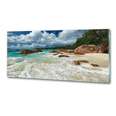 Konyhai dekorpanel Strand seychelles