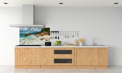 Konyhai dekorpanel Strand seychelles