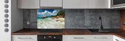 Konyhai dekorpanel Strand seychelles