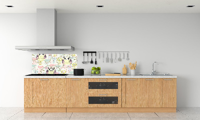 Konyhai falburkoló panel Baglyok