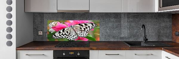 Konyhai fali panel Pillangó a virágon