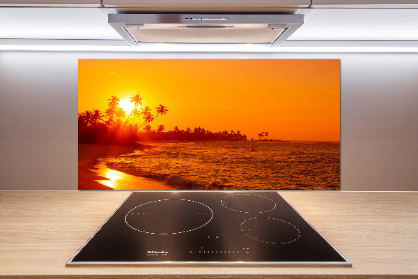 Konyhai dekorpanel Sunset beach