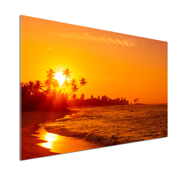 Konyhai dekorpanel Sunset beach
