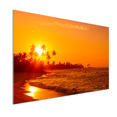 Konyhai dekorpanel Sunset beach