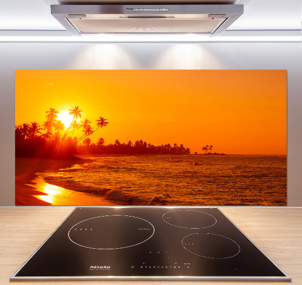 Konyhai dekorpanel Sunset beach