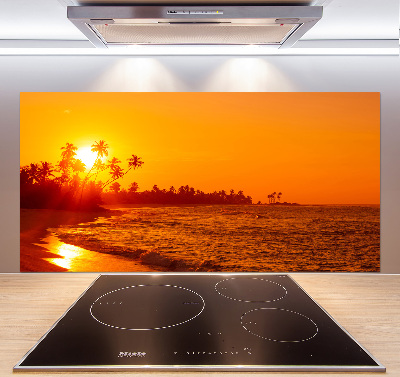 Konyhai dekorpanel Sunset beach