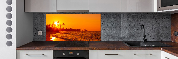 Konyhai dekorpanel Sunset beach