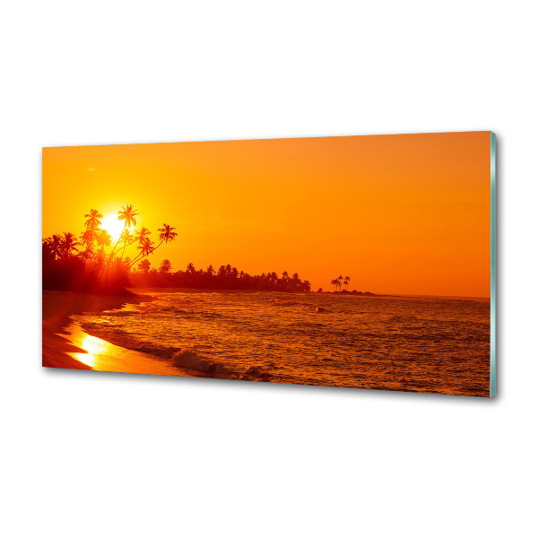 Konyhai dekorpanel Sunset beach