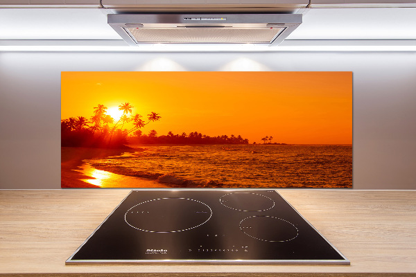 Konyhai dekorpanel Sunset beach