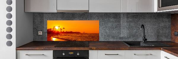 Konyhai dekorpanel Sunset beach