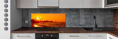 Konyhai dekorpanel Sunset beach