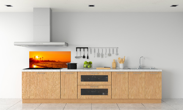Konyhai dekorpanel Sunset beach