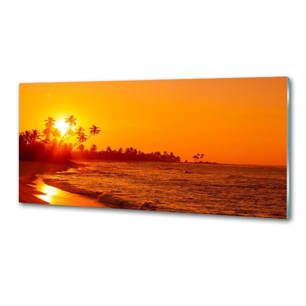 Konyhai dekorpanel Sunset beach