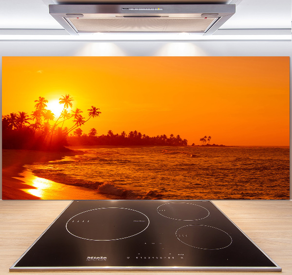 Konyhai dekorpanel Sunset beach