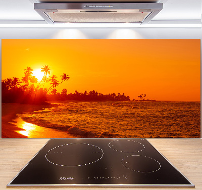 Konyhai dekorpanel Sunset beach