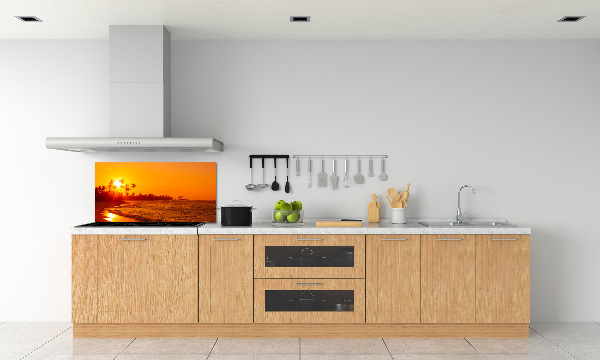 Konyhai dekorpanel Sunset beach