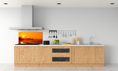 Konyhai dekorpanel Sunset beach