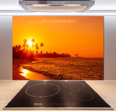 Konyhai dekorpanel Sunset beach