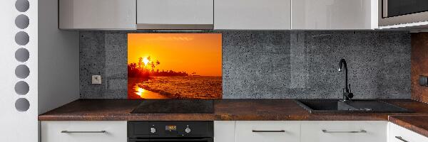 Konyhai dekorpanel Sunset beach