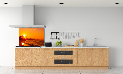 Konyhai dekorpanel Sunset beach