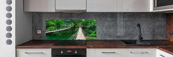 Konyhai dekorpanel Híd a folyón
